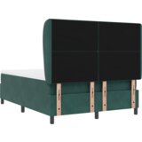 Box Spring Krevet s Madracem - Tamnozelena 140x200 cm Baršun | shoptok.hr