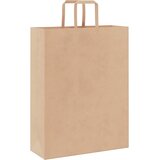  Papirnate vrećice 50 kom s ručkama smeđe 32x12x42 cm | Eponuda.com