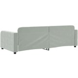  Raztegljiva postelja svetlo siva 90x190 cm žamet | Shoptok.si