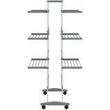  Stalak za sušenje rublja s kotačima 89x64x129 cm aluminijski | Eponuda.ba