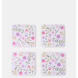 Sinsay Podmetači za čaše s cvjetnim motivom 4 pack | shoptok.hr
