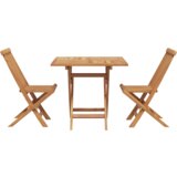  3-dijelni sklopivi vrtni bistro set od čvrstog drva akacije | shoptok.hr