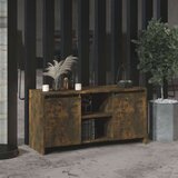 vidaXL TV omarica dimljeni hrast 102x37,5x52,5 cm iverna plošča | Shoptok.si