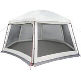  Šator za bazen s uklonjivim letvicama i mrežastim stjenkama Siva 512 x 458 cm | Shoptok.si