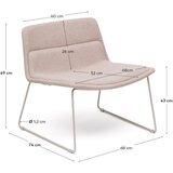 Kave Home Bež fotelja Zahara – | shoptok.hr