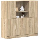 vidaXL 3-dijelni set kuhinjskih ormarića boja hrasta sonome drveni | shoptok.hr