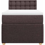  Krevet s oprugama i madracem tamnosmeđi 80x200 cm od tkanine | shoptok.hr