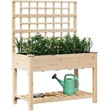  Vrtna saksija Bež 115 x 60,5 x 153 cm Čvrsto drvo jele | shoptok.hr