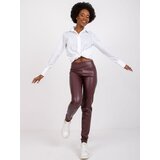 RUE PARIS Leggings-RV-LG-6007.11-burgundy | ePonuda.com