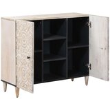  Kreveta s policom Bijelo 90 x 33,5 x 75 cm Čvrsto drvo manga | shoptok.hr