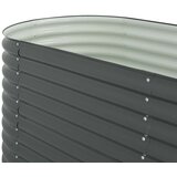  Vrtna sadilica od pocinčanog čelika 240 x 80 x 81 cm siva | Eponuda.ba