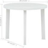  Vrtni stol bijeli 89 cm plastični | Eponuda.ba