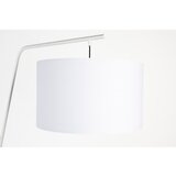 White Label Bela stoječa svetilka s tekstilnim senčilom (višina 220 cm) Martine – | Shoptok.si