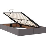  Krevet s prostorom za pohranu s LED-om Siva 120 x 190 cm | shoptok.hr