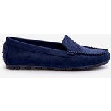 Boto EVENTO Women's Navy Suede Moccasins Ranica | shoptok.hr