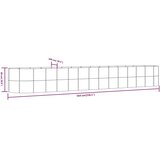  Povišena vrtna gredica od čelika 554x100x68 cm sivi | Eponuda.com