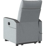  Masažni naslonjač na podizanje od tkanine svjetlosivi | Eponuda.com