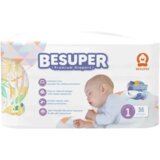 BeSuper premium pelene 1 (2-4kg) 36kom Cene