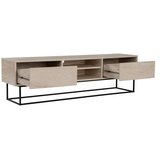 Hanah home TV polica Escape 180 Black Travertine
