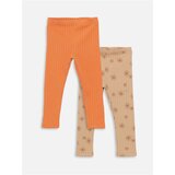 LC Waikiki Baby Girl Tights with Elastic Waist, Patterned Patterned Two-Pack | shoptok.hr