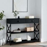  Konzolni stol crni 100 x 28 x 75 cm od konstruiranog drva Cijene