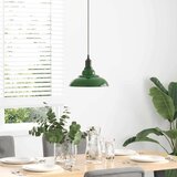 vidaXL obesek svetilka nastavljiva po višini E27 sijaj zelena Ø 31 cm | Shoptok.si