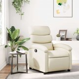 vidaXL Naslonjač od umjetne kože krem | shoptok.hr