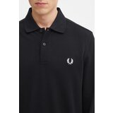 Fred Perry Pamučna majica dugih rukava boja: crna, bez uzorka, M6006 | shoptok.hr