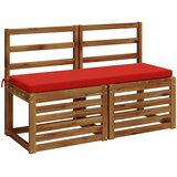  Jastučić za klupu SOEST 100% poliester Crvena 110 x 40 x 5 cm Slike