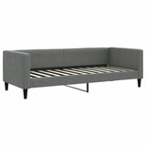  Dnevni krevet na razvlačenje tamnosivi 80 x 200 cm od tkanine | shoptok.hr