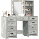  Toaletna mizica 3 pcs Siva 40 x 41 x 135 cm Konstruiran les - - Siva - 62.2 - 40 x 41 x 135 cm - 2025- | Shoptok.si