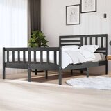  Posteljni okvir siv iz trdnega lesa 150x200 cm 5FT, (20643500) Cene