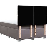 vidaXL Krevet s oprugama i madracem sivi 140x190 cm od umjetne kože | shoptok.hr