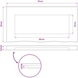  Pravokutni stolni vrh 70 x 30 x 3,2 cm Pravokutni | shoptok.hr