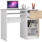 AKORD PIXEL BELO BELI RAČUNALNI PISALNA MIZA / SONOMA - DESNA, (21702752) | Shoptok.si