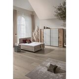 Welnova POSTELJA BOXSPRING 180 cm x 200 cm , tekstil bež | Shoptok.si