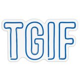 WALLXPERT Dekorativna plastična LED rasveta TGIF Blue | ePonuda.com