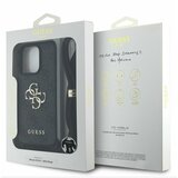 Guess PU 4G Metal Logo Crossbody Popruh Zadní Kryt pro iPhone 16 Pro Black Ovitek za telefon Vijolična | Shoptok.si