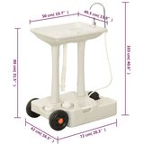  Prenosno stranišče in umivalnik s posodo za vodo za kampiranje, (20817009) | Shoptok.si