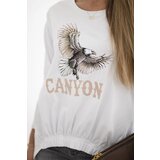Kesi Women's blouse with eagle and Canyon inscription white | Shoptok.si