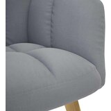 vidaXL Stolica za opuštanje s tabureom od tkanine svjetlosiva | shoptok.hr
