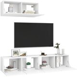 3-dijelni set TV ormarića bijeli od konstruiranog drva | shoptok.hr
