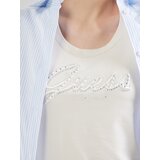 Guess Majica transparentna / bela / naravno bela | Shoptok.si