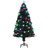 vidaXL Umetna novoletna jelka s stojalom / LED 150 cm optična vlakna | Shoptok.si