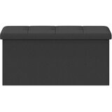  Sklopiva klupa za pohranu Tamnosiva 180 kg 80 L 77 x 38 x 38 cm | shoptok.hr