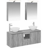  Set ormarića za kupaonicu 5 kom. Siva Sonoma Konstruirano drvo | shoptok.hr