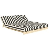 Karup Crno-bijela sklopiva sofa 160 cm Roots – | shoptok.hr