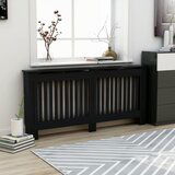 vidaXL Pokrov za radiator črn 172x19x81 cm mediapan cene