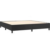  Krevet s oprugama i madracem crni 200x200 cm od umjetne kože | shoptok.hr