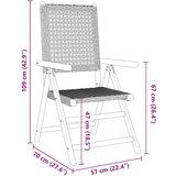  Vrtni naslonjači 8 kom sivi od poliratana i masivnog drva | shoptok.hr